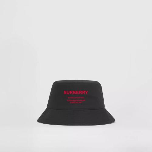  BURBERRY 22年秋冬 女士 Horseferry 裝飾棉質漁夫帽 80534741