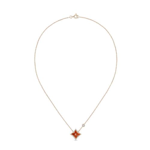  LV路易威登 22年秋冬 女士 項鏈 COLOR BLOSSOM BB STAR 1*w*8K 金光玉髓鉆石項鏈 Q93711 預定商品2-8周發貨