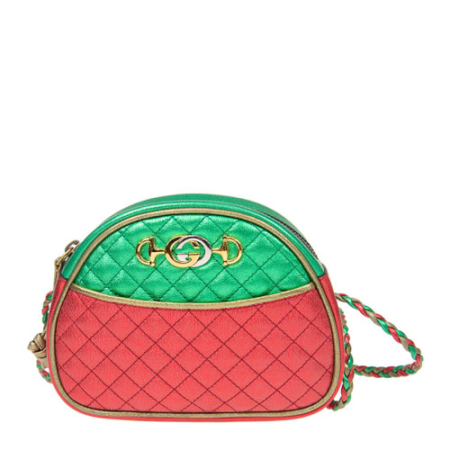 GUCCI/古馳層壓牛皮革迷你手袋女士單肩包斜挎包可手提534951女包