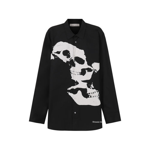 Alexander McQueen/亞歷山大麥昆【22春夏新款】男士棉質長袖襯衫 682294 QSO49