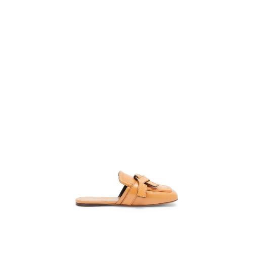  LOEWE羅意威 22年秋冬 女士 平底涼鞋 Gate flat mule in calfskin L814379X16-2586