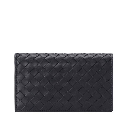Bottega Veneta/葆蝶家 女士黑色羊皮錢包 156823V001N