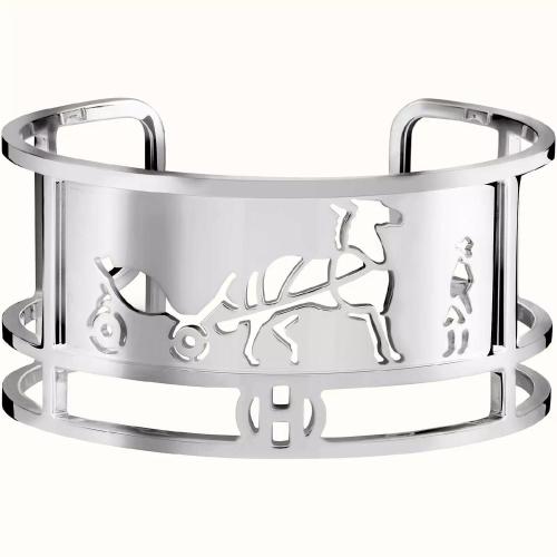  HERMES愛馬仕 22年秋冬 女士 手鐲 Bracelet Caleche， petit modele H119461B 00LG