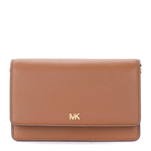Michael Kors/邁克·科爾斯 CROSSBODIES系列女士純色皮革金屬M(fèi)K字母徽標(biāo)搭扣開合單肩包斜挎包女包 32T8GF5C1L 多色可選