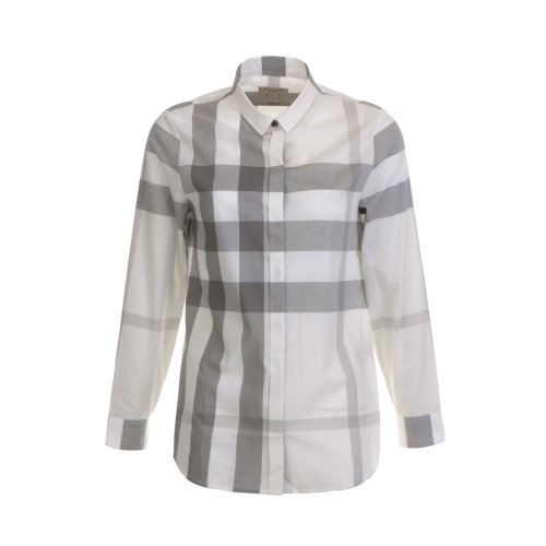 BURBERRY/博柏利 女士淺灰色棉質經典格紋襯衫 4015248