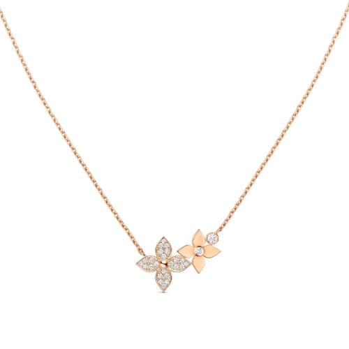  LV路易威登 22年秋冬 女士 項鏈 STAR BLOSSOM 1*w*8K金鉆石項鏈 Q93689 預定商品2-8周發貨