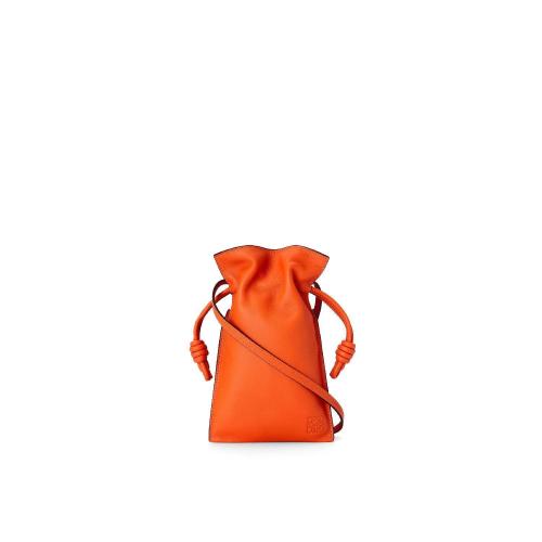  LOEWE羅意威 22年秋冬 女士 收納包 Flamenco Pocket in nappa calfskin A411F10X01-9100