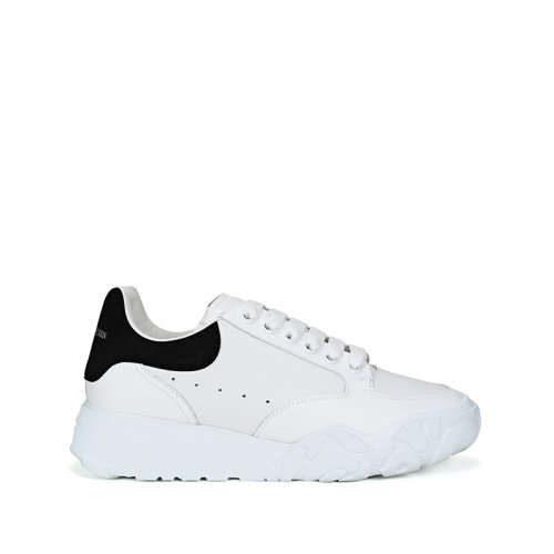 Alexander McQueen/亞歷山大麥昆 男士皮革系帶休閑運動鞋 634619 WHZ9小白鞋