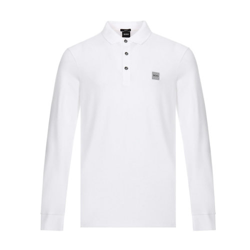 HUGOBOSS/雨果博斯 棉質修身版男士長POLO衫 50387465
