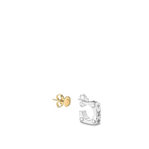  LV路易威登 22年秋冬 男士 耳環 BOUCLES DOREILLES MONOGRAM BOLD M00700