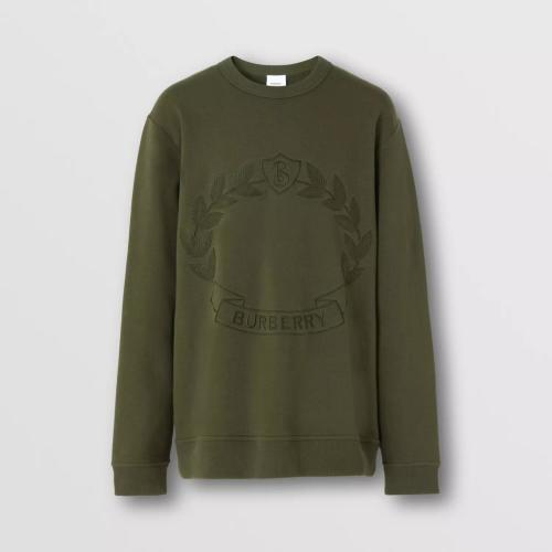 BURBERRY 22年秋冬 男士 橡木葉徽章刺繡棉質運動衫 80612861
