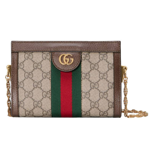 GUCCI/古馳款 Mini Ophidia帆布雙G單肩包 ?602676K05NB8745