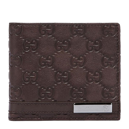 GUCCI/古馳 男士棕色小牛皮短款錢包 男包233107-AA61R-2019