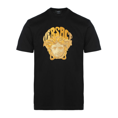 VERSACE/范思哲22春夏美杜莎刺繡男士短袖T恤10039131A02785