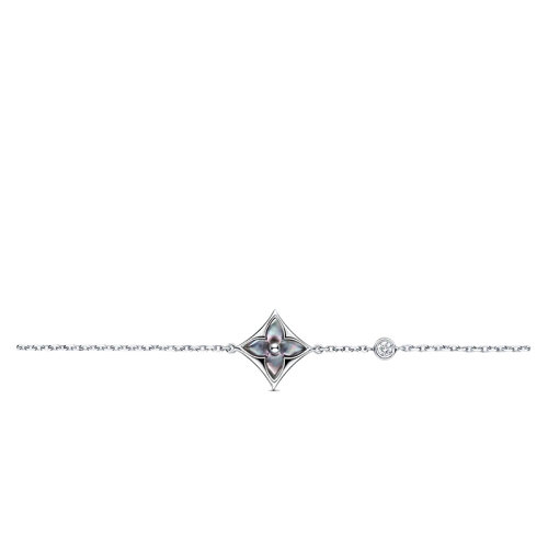  LOUIS VUITTON 女士COLOR BLOSSOM BB 18K金貝殼手鏈 Q95675
