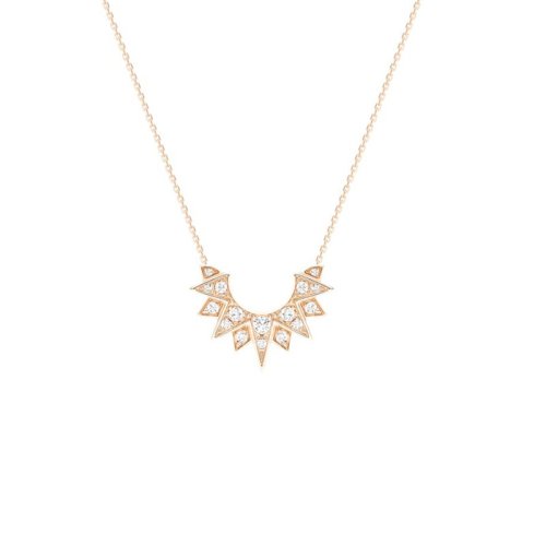 PIAGET/伯爵 經典款Sunlight陽光系列 18K金玫瑰金鉆石項鏈 G33R0200