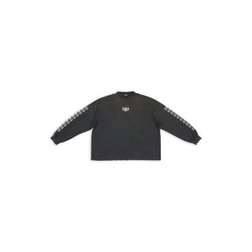  BALENCIAGA巴黎世家 22年秋冬 男士 長袖T恤 BB PARIS ICON LONG SLEEVE T-SHIRT OVERSIZED 69