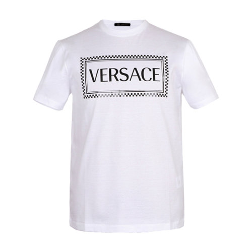VERSACE/范思哲 男士短袖T恤 男士棉質(zhì)圓領短袖T恤 A81548 A52
