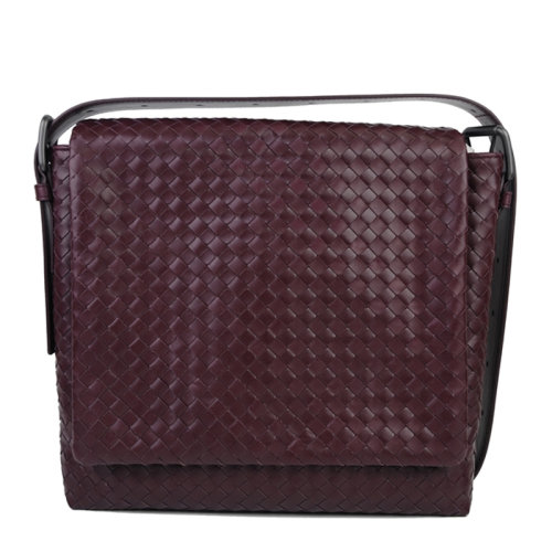 Bottega veneta 寶緹嘉 男士牛皮經(jīng)典編織單肩包斜挎包信差包