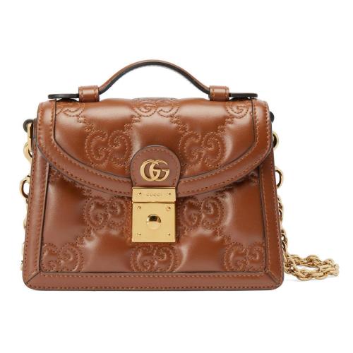  GUCCI古馳 22年秋冬 女士 GG絎縫小號手提包 724499 UM8HG 2595