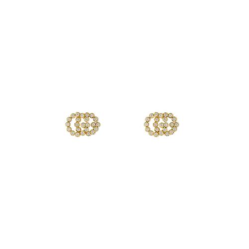  GUCCI古馳 22年秋冬 女士 雙G鉆石耳環(huán) 481676 J8540 8000