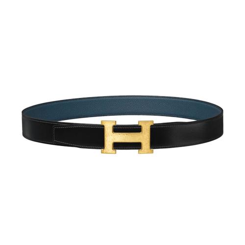  HERMES愛馬仕 22年秋冬 女士 腰帶 Boucle de ceinture H Martelee %26 Cuir de ceinture revers 預定商品1-3周發貨