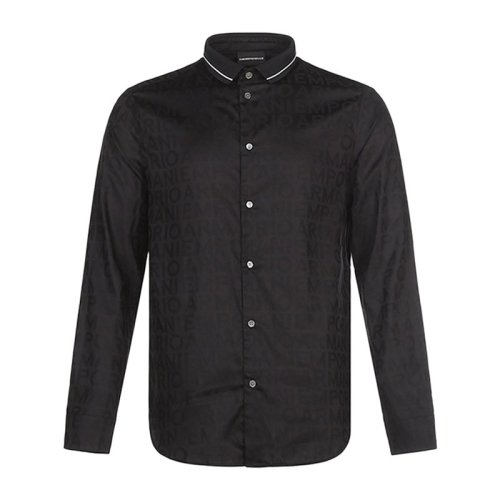  Emporio Armani/安普里奧阿瑪尼 男士印花棉質長袖襯衫 6K1CD2 1NI5Z F048 PLFSX