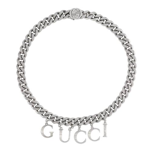  GUCCI古馳 22年秋冬 女士 飾手寫體GUCCI項鏈 675769 I4601 0926