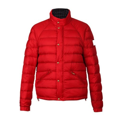 Moncler/蒙克萊  立領系扣時尚紅色 男士羽絨服 4135080 68240 401