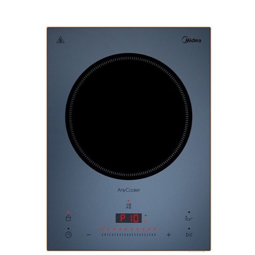 Midea/美的電磁爐雙環混合動力A級微晶面板十檔滑控調節智能定時雙風機散熱高端電磁爐C22-DH2210