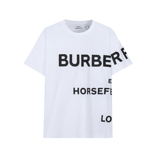 BURBERRY/博柏利【22春夏新款】男款棉質寬松版圓領短袖T恤Horseferry印花 80406911