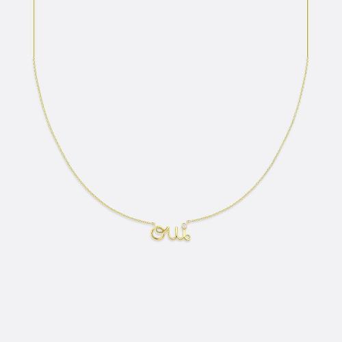  DIOR迪奧 22年春夏 女士 項鏈 Oui 項鏈 JOUI95007_0000 預定商品1-3周發(fā)貨