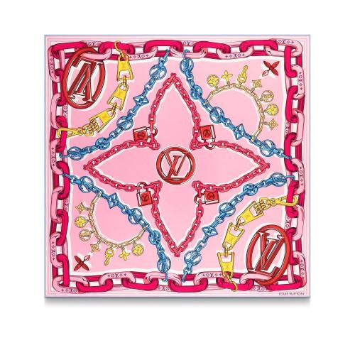  LV路易威登 22年秋冬 女士 圍巾 BEJEWELED 90 方巾 M77656