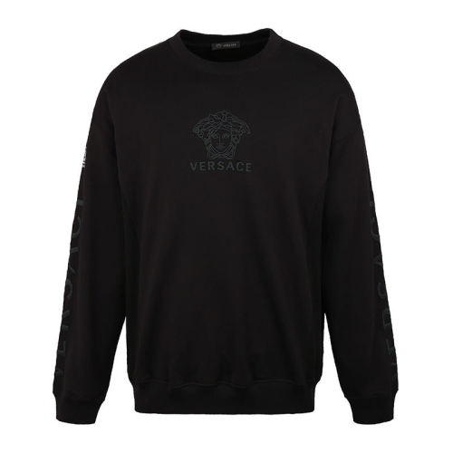 VERSACE/范思哲  男裝 時尚簡約 男士黑色棉質衛衣 A83498A-22814-6A008