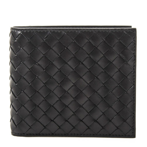 Bottega Veneta 寶緹嘉 秋冬新款 男士小牛皮編織短款錢夾錢包