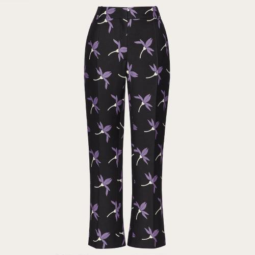  VALENTINO華倫天奴 22年秋冬 女士 休閑褲 PANTALON IMPRIMé EN CREPE COUTURE XB3RB3606VMPX