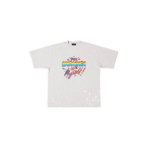  BALENCIAGA巴黎世家 22年秋冬 男士 短袖T恤 90/10 t-shirt large fit 641675TMVH32569