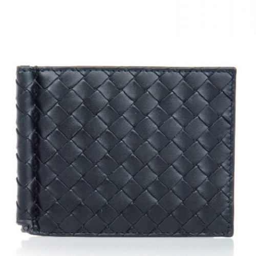 Bottega Veneta/葆蝶家 男士純色羊皮短款編織短款雙折卡夾卡包錢包男包 123180-V4651 多色可選