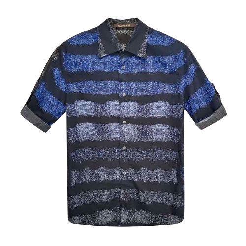 Roberto Cavalli/羅伯圖 卡維里 男士短袖襯衫 CUA333ACA158