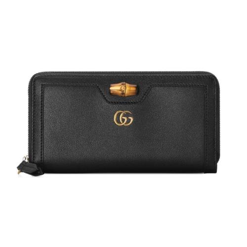  GUCCI古馳 22年秋冬 女士 Gucci Diana系列竹節長款錢包 658634 17Q0T 1000
