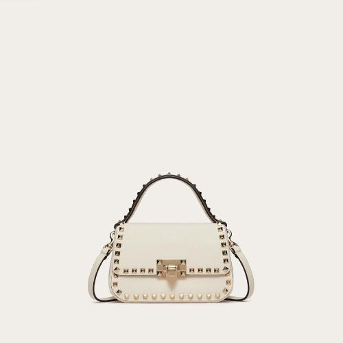  VALENTINO華倫天奴 22年秋冬 女士 手提包 Petit sac a main Rockstud en veau graine XW2B0I5 預定商品1-3周發貨