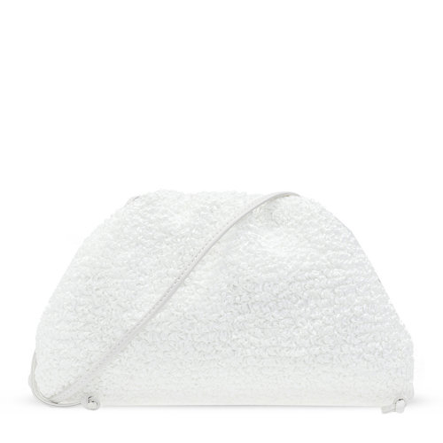 Bottega Veneta/葆蝶家 BV 女士混合材質迷你POUCH手拿包單肩包女包多色可選 585852-V0SR1