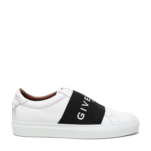 Givenchy/紀梵希 女士LOGO飾帶織物配皮休閑鞋 BE0005E0DD
