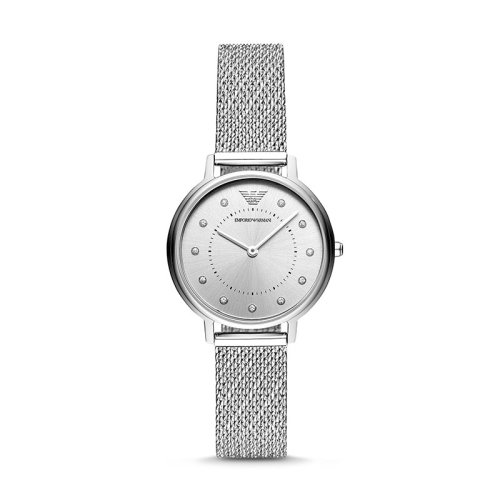 Emporio Armani/安普里奧阿瑪尼 阿瑪尼手表女士經典編織表帶石英腕表AR11128