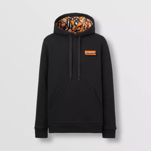  BURBERRY 22年秋冬 男士 徽標(biāo)貼花棉質(zhì)連帽衫 80572601