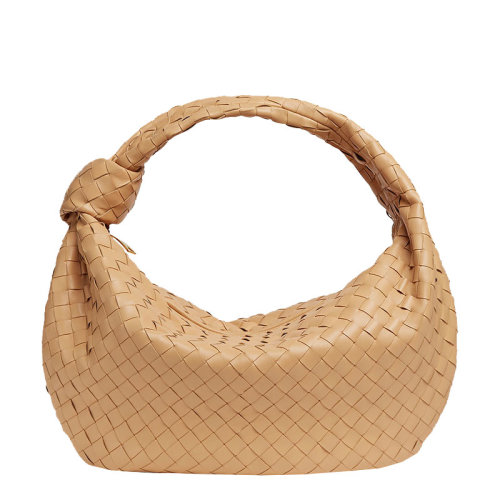 Bottega Veneta/葆蝶家 女士 女包 杏仁色皮革時尚單肩包手提包 600261VCPP02700