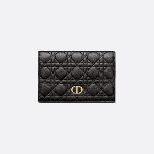  DIOR迪奧 22年秋冬 女士 錢包 Portefeuille slim XL Dior Caro S5104UWHC_M900