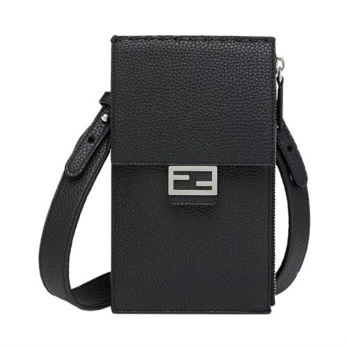  FENDI/芬迪 男士黑色皮革手機包斜挎包 7AS034 ADYW F0GXN PLSX