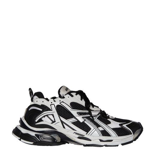 Balenciaga/巴黎世家 22年早春新款 Runner系列 男士黑白拼色尼龍跑步運動鞋677403W3RB29010