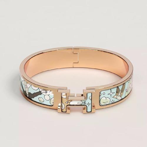  HERMES愛馬仕 22年秋冬 女士 手鐲 Bracelet Clic H Dans les Nuages H702311FOE4GM